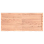 Ripiano Muro Marrone 140x60x(2-6) cm Massello Rovere Trattato