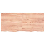 Ripiano Muro Marrone 140x60x(2-6) cm Massello Rovere Trattato