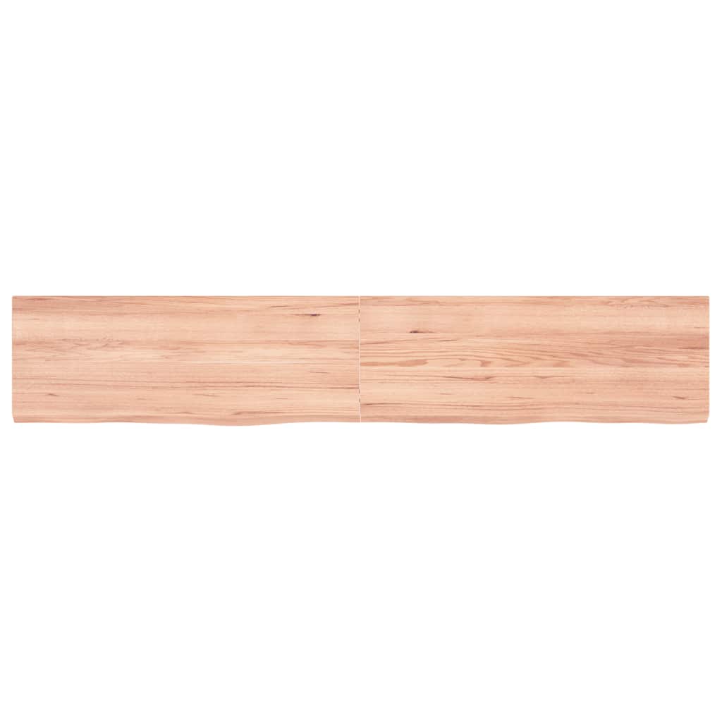 Ripiano Muro Marrone 160x30x(2-4) cm Massello Rovere Trattato