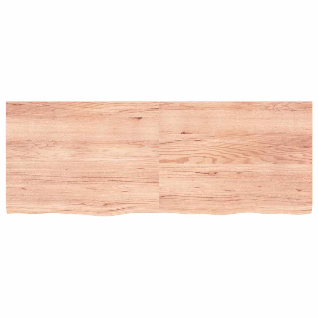 Ripiano Muro Marrone 160x60x(2-4) cm Massello Rovere Trattato
