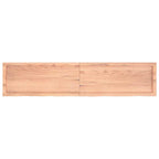 Ripiano Muro Marrone 180x40x(2-4) cm Massello Rovere Trattato
