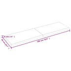 Ripiano Muro Marrone 180x50x(2-6) cm Massello Rovere Trattato