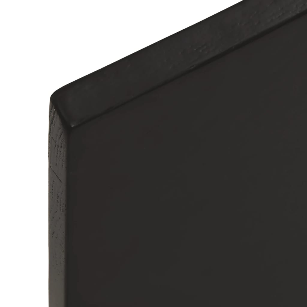Ripiano Muro Marrone Scuro 40x60x2 cm Massello Rovere Trattato
