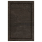 Ripiano Marrone Scuro 40x60x(2-6) cm Massello Rovere Trattato