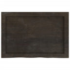 Ripiano Marrone Scuro 60x40x(2-4) cm Massello Rovere Trattato