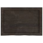Ripiano Marrone Scuro 60x40x(2-6) cm Massello Rovere Trattato