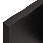 Ripiano Marrone Scuro 100x60x(2-4) cm Massello Rovere Trattato
