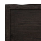 Ripiano Marrone Scuro 100x60x(2-6) cm Massello Rovere Trattato