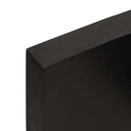 Ripiano Marrone Scuro 120x40x(2-6) cm Massello Rovere Trattato
