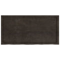 Ripiano Marrone Scuro 120x60x(2-4) cm Massello Rovere Trattato
