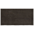 Ripiano Marrone Scuro 120x60x(2-4) cm Massello Rovere Trattato