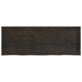 Ripiano Marrone Scuro 140x50x(2-4) cm Massello Rovere Trattato