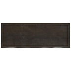 Ripiano Marrone Scuro 140x50x(2-4) cm Massello Rovere Trattato