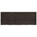 Ripiano Marrone Scuro 140x50x(2-6) cm Massello Rovere Trattato