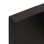 Ripiano Marrone Scuro 140x50x(2-6) cm Massello Rovere Trattato