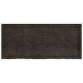 Ripiano Marrone Scuro 140x60x(2-4) cm Massello Rovere Trattato