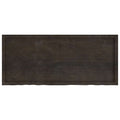 Ripiano Marrone Scuro 140x60x(2-6) cm Massello Rovere Trattato