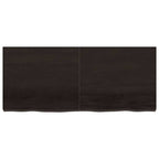 Ripiano Marrone Scuro 140x60x(2-6) cm Massello Rovere Trattato