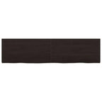 Ripiano Marrone Scuro 160x40x(2-4) cm Massello Rovere Trattato