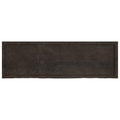 Ripiano Marrone Scuro 160x50x(2-4) cm Massello Rovere Trattato