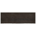 Ripiano Marrone Scuro 160x50x(2-4) cm Massello Rovere Trattato