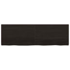 Ripiano Marrone Scuro 160x50x(2-4) cm Massello Rovere Trattato