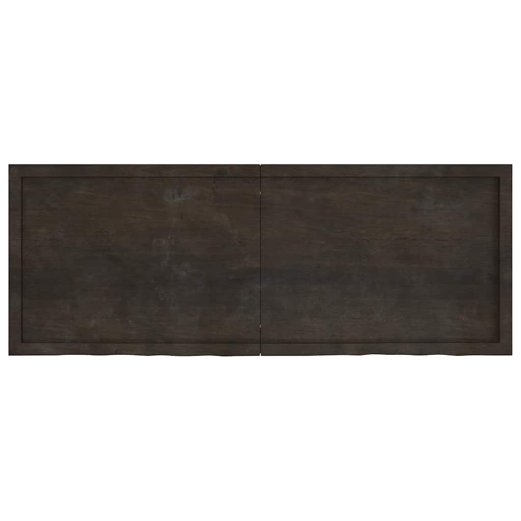 Ripiano Marrone Scuro 160x60x(2-4) cm Massello Rovere Trattato