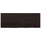 Ripiano Marrone Scuro 160x60x(2-4) cm Massello Rovere Trattato