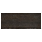 Ripiano Marrone Scuro 160x60x(2-6) cm Massello Rovere Trattato