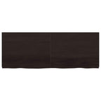 Ripiano Marrone Scuro 160x60x(2-6) cm Massello Rovere Trattato