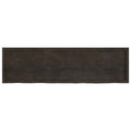 Ripiano Marrone Scuro 180x50x(2-6) cm Massello Rovere Trattato
