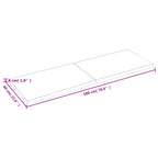 Ripiano Marrone Scuro 180x60x(2-4) cm Massello Rovere Trattato