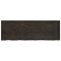 Ripiano Marrone Scuro 180x60x(2-6) cm Massello Rovere Trattato