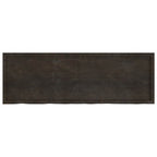 Ripiano Marrone Scuro 180x60x(2-6) cm Massello Rovere Trattato