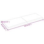 Ripiano Marrone Scuro 180x60x(2-6) cm Massello Rovere Trattato