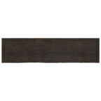 Ripiano Marrone Scuro 200x50x(2-4) cm Massello Rovere Trattato