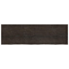 Ripiano Marrone Scuro 200x60x(2-4) cm Massello Rovere Trattato