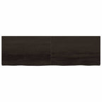 Ripiano Marrone Scuro 200x60x(2-6) cm Massello Rovere Trattato