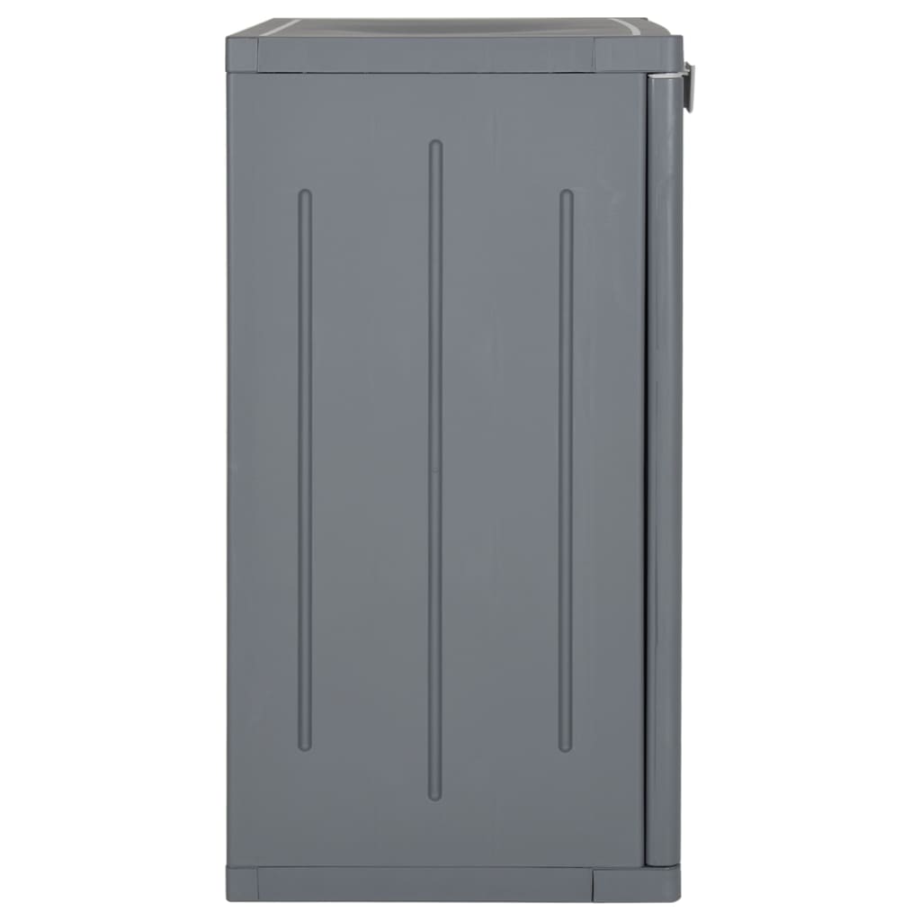 Armadio da Giardino Grigio 65x45x88 cm in Rattan PP