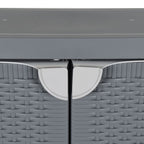 Armadio da Giardino Grigio 65x45x88 cm in Rattan PP