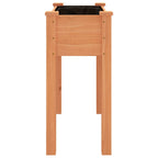 Fioriera con Fodera Marrone 71x37x76 cm Legno Massello di Abete