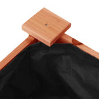 Fioriera con Fodera Marrone 71x37x76 cm Legno Massello di Abete