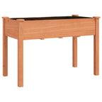 Fioriera con Fodera Marrone 118x59x76cm Legno Massello di Abete