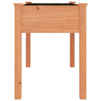 Fioriera con Fodera Marrone 118x59x76cm Legno Massello di Abete