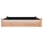 Fioriera Rialzata Giardino Fodera 120x120x25cm Massello Abete