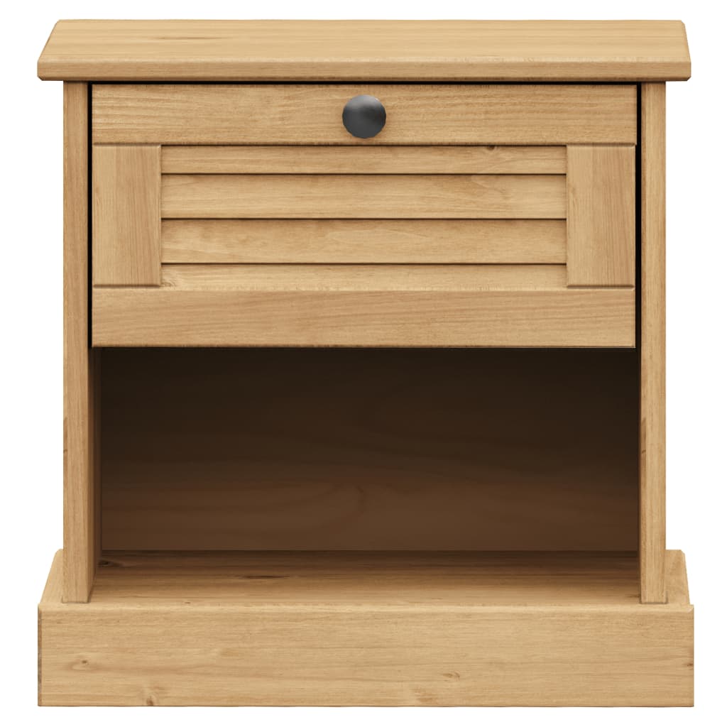 Comodino VIGO 42x35x42 cm in Legno Massello di Pino