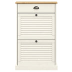 Scarpiera VIGO 60x35x96 cm in Legno Massello di Pino Bianco