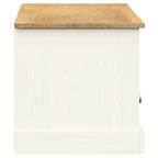 Mobile Porta TV VIGO Bianco 156x40x40 cm Legno Massello di Pino