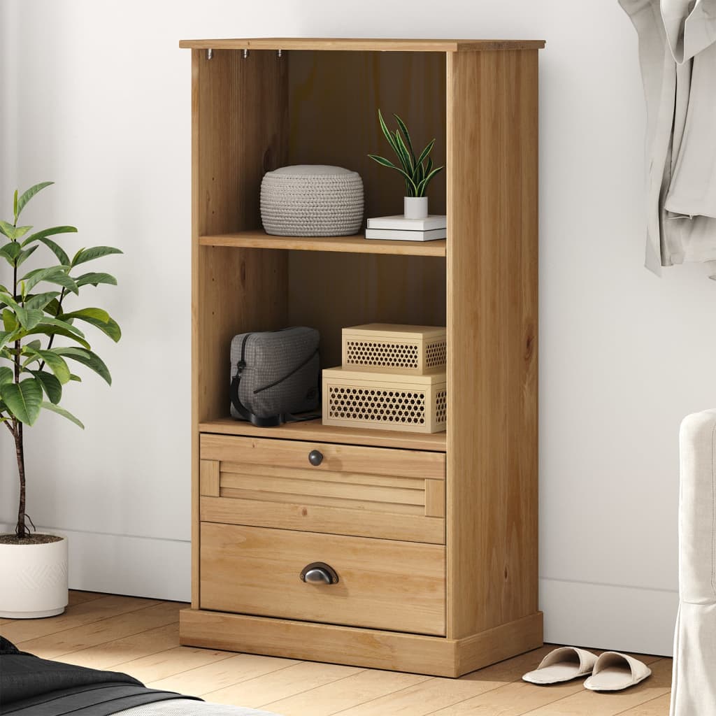 Libreria VIGO 60x35x114,5 cm in Legno Massello di Pino