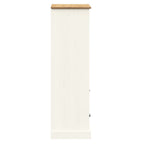 Libreria VIGO 60x35x114,5 cm in Legno Massello di Pino Bianco